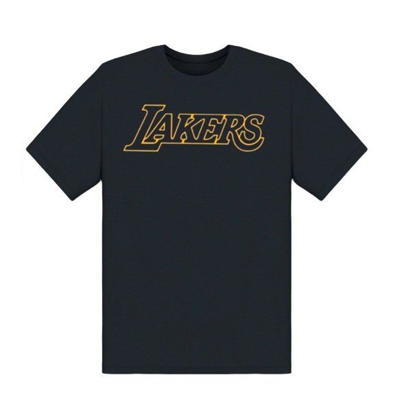 Los Angeles Lakers logo T-shirt Black - Picture 1 of 2